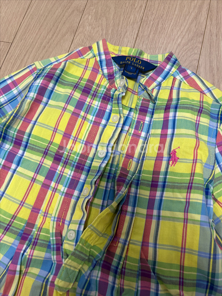 폴로 랄프로렌 체크 셔츠 7y--1