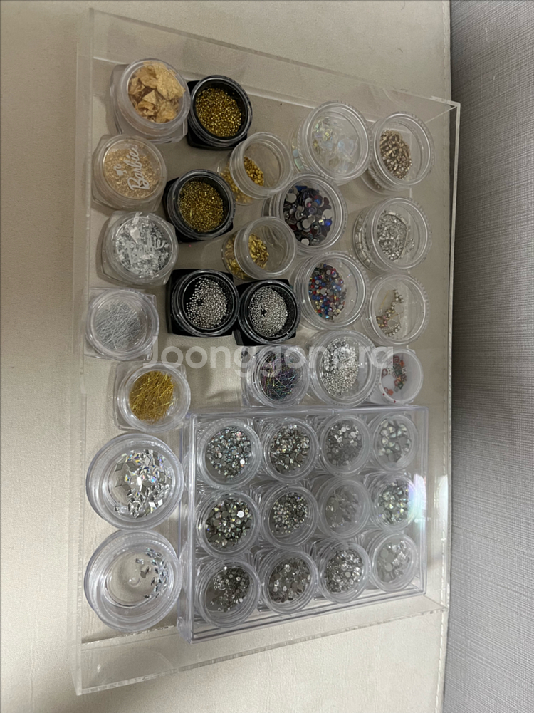 젤네일 재료 일괄 (스와로브스키 스톤, 파츠, 스티커, 글리터 등)--2