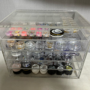 젤네일 재료 일괄 (스와로브스키 스톤, 파츠, 스티커, 글리터 등)