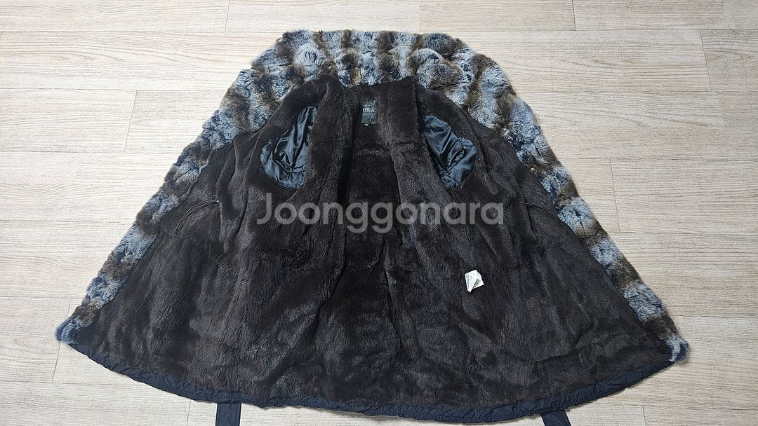 리가 여성 천연 토끼털 하프패딩--2