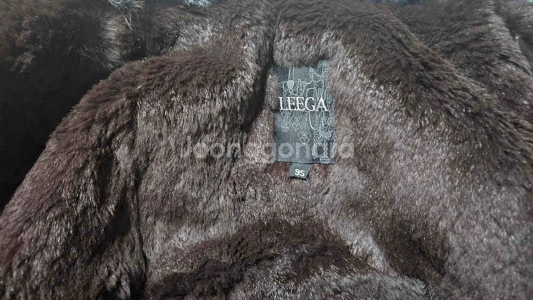 리가 여성 천연 토끼털 하프패딩--3