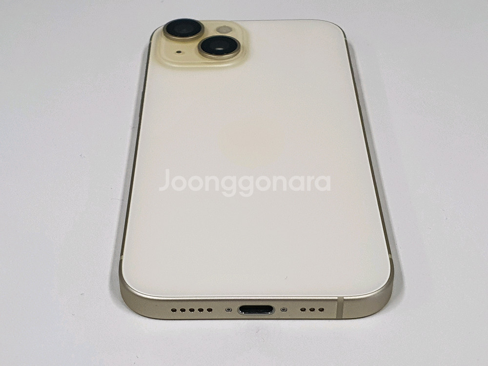 아이폰15 128기가 옐로우 배터리 98% 신품급--4