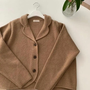 Livour 리브아워 니트재킷 니트자켓 브라운 피터앤웬디 메이비베이비