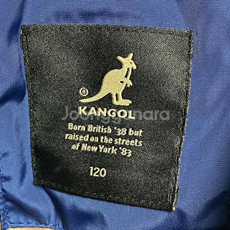 (정품) 캉골 키즈 블루 덕다운 패딩조끼 120 6-7세--3