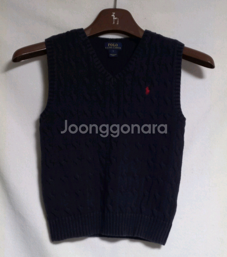 키즈 폴로 니트 조끼 7Y--0