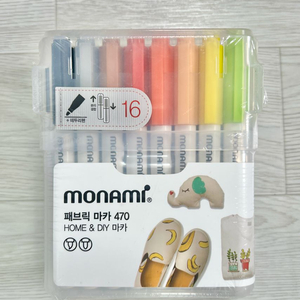 모나미, 패브릭마카, 16색, 새 상품