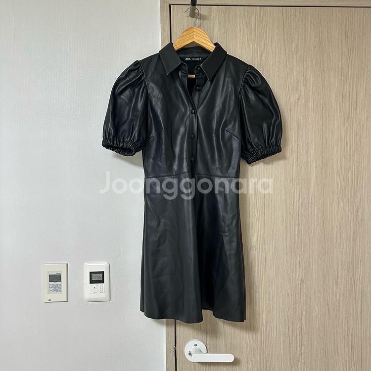 zara 자라가죽미니원피스 S--0