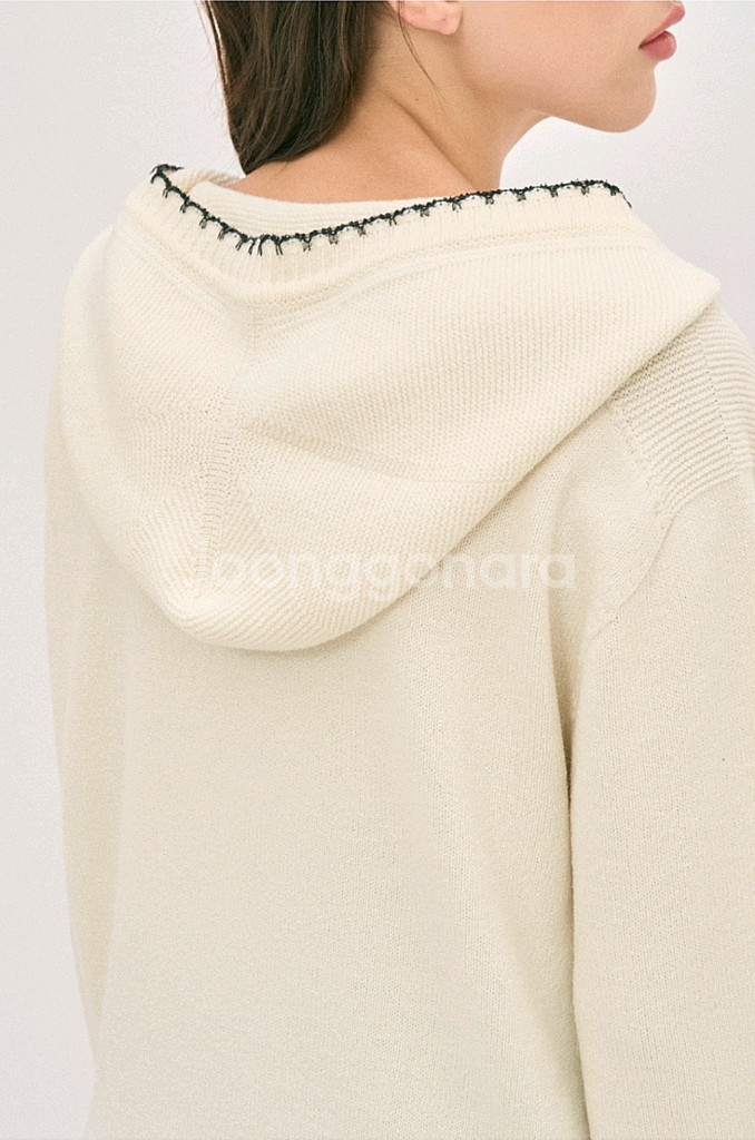 마인 울 블렌드 후드 니트 (랑방,마인,타임,더캐시미어--2