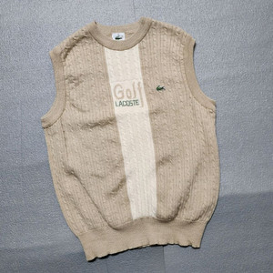 빈티지 서광 라코스테 케이블 니트 베스트 조끼