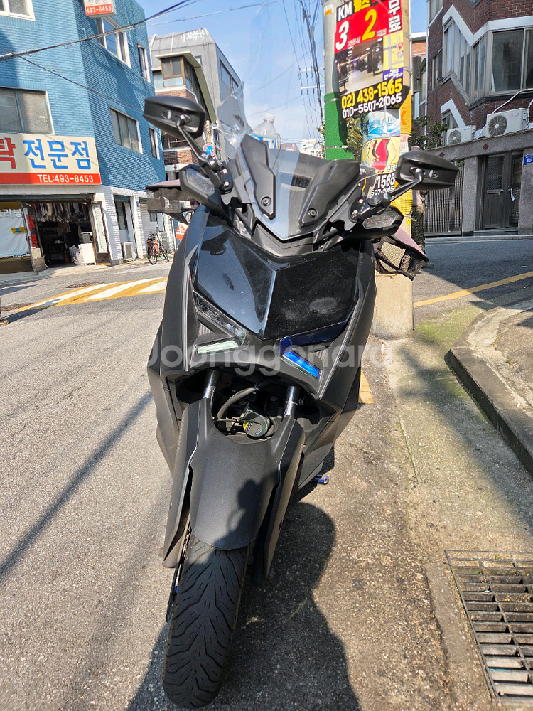 야마하 xmax300 24년식 블루휠 스쿠터--0