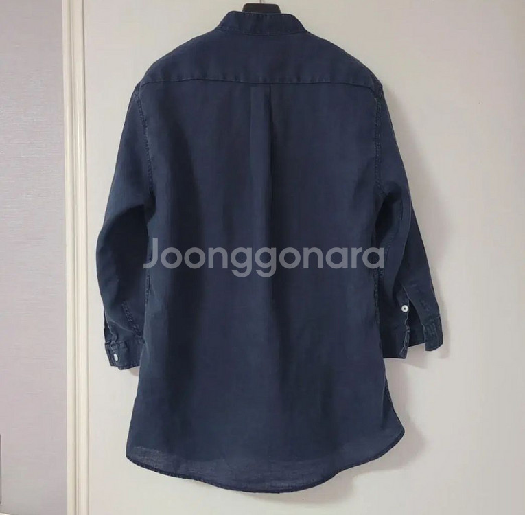 헨리넥 린넨 마블라우스--6