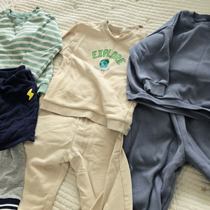 탑텐 래핑차일드 등 유아 상하복 100 사이즈 일괄