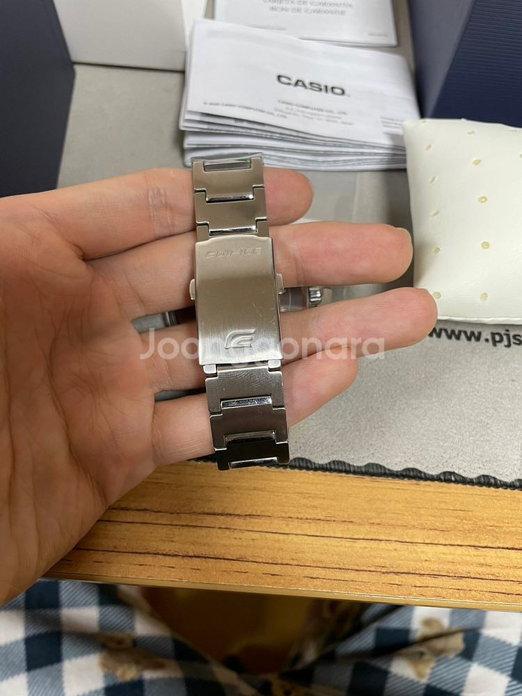 카시오 에디피스 EFB-108D-7AV 에틸러스 카시오크 쿼츠 시계 판매합니다.--4