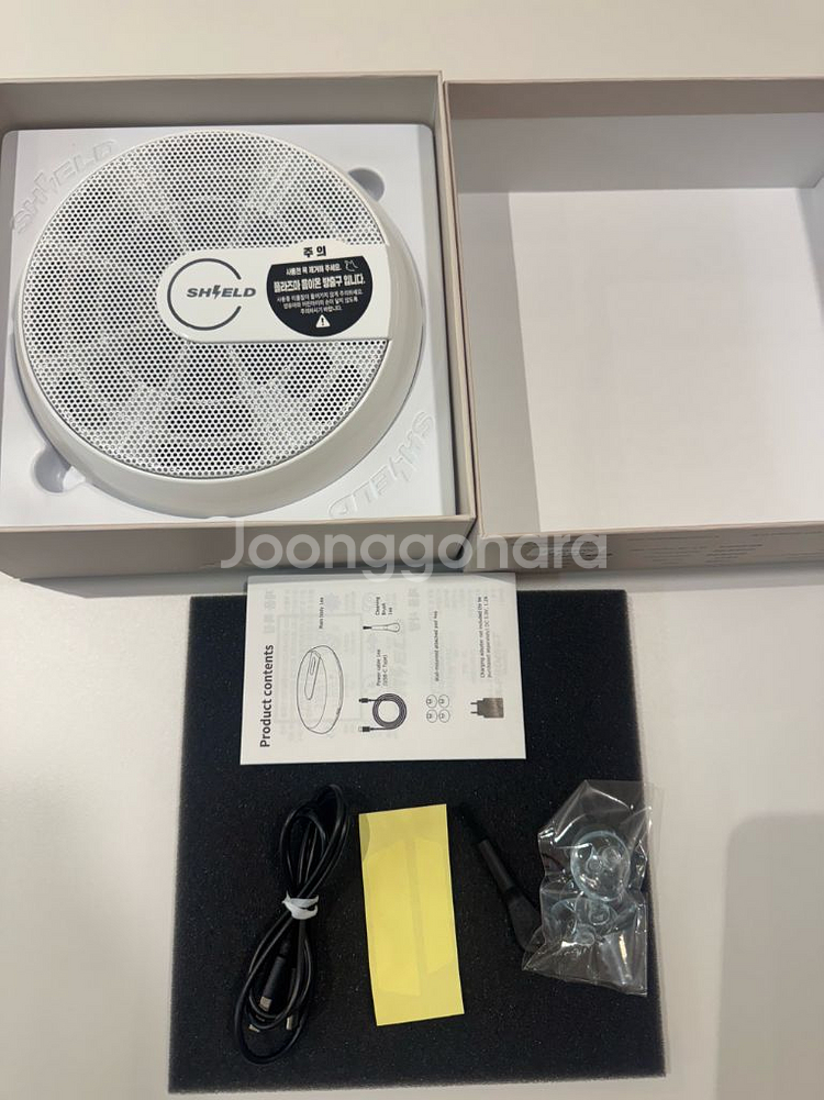 코앤쉴드 미니 공기청정기 공기살균기(3-4번사용)--0