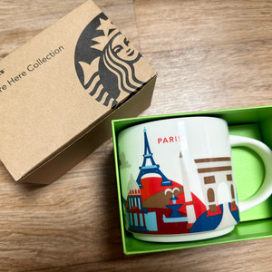 스타벅스 유아히어 프랑스 파리 시티컵(새제품)