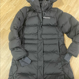 여성용 디스커버리 롱패딩 블랙