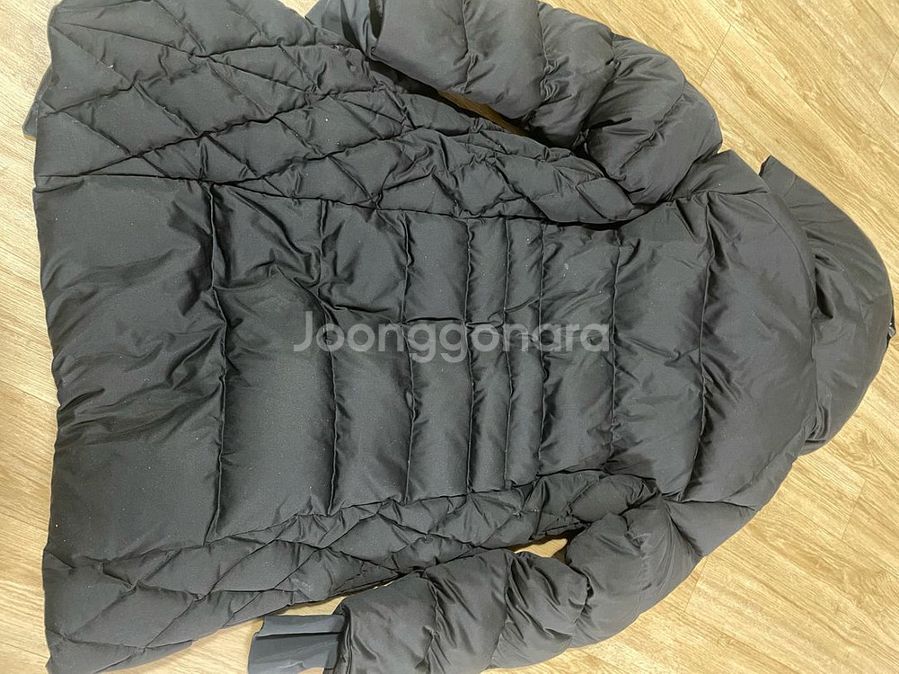 여성용 디스커버리 롱패딩 블랙--3