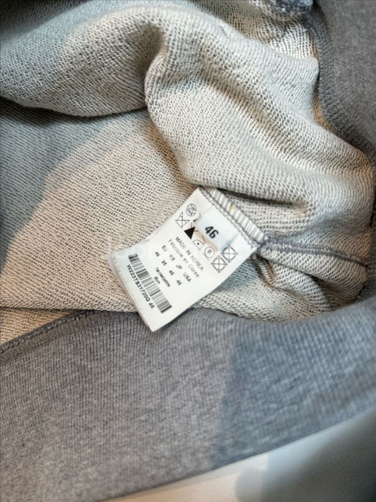 [46] 우영미 백로고 회색 후드티--4