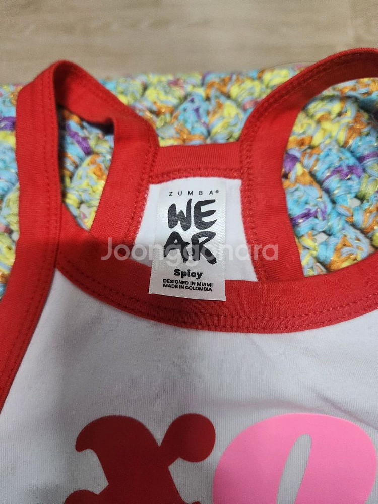 줌바 운동복 상의--1