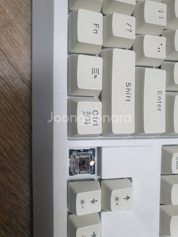 한성 기계식 키보드 GTune MKF20S 갈축 방향키한쪽고장--1