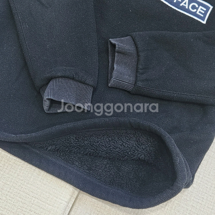 노스페이스 140 기모상하+춘추맨투맨--3