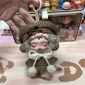 옷포함 정품 팝마트 스컬판다 빛의정원 인형키링