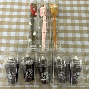 커피빈 볼펜 + 커피빈 수정테이프 일괄