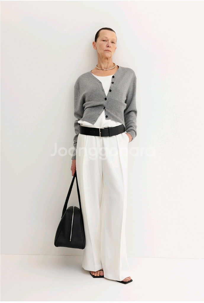 오르 울 가디건 M사이즈 그레이--1