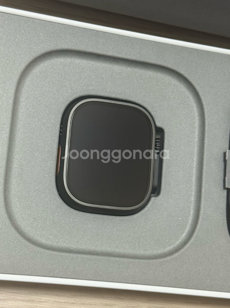 애플워치 울트라3 티타늄 블랙 배터리효율100% 보증26.11.2까지 W-10--1