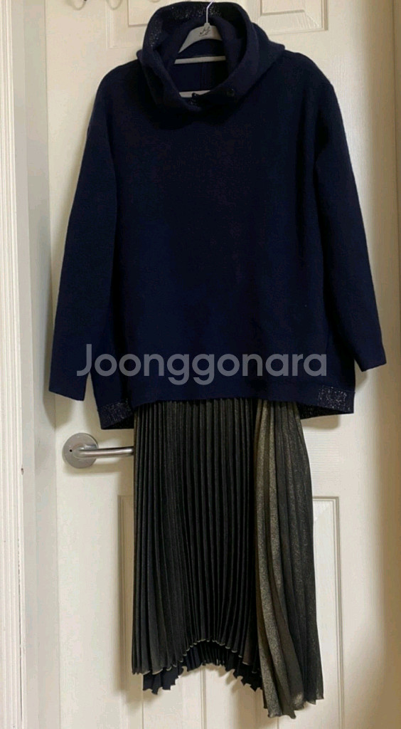 시스템 후드니트 +나시원피스 세트--0