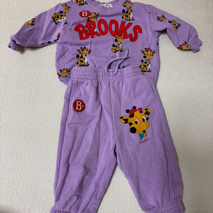 90사이즈 베베드피노 슈슈앤크라 블루독 여아 상하복세트