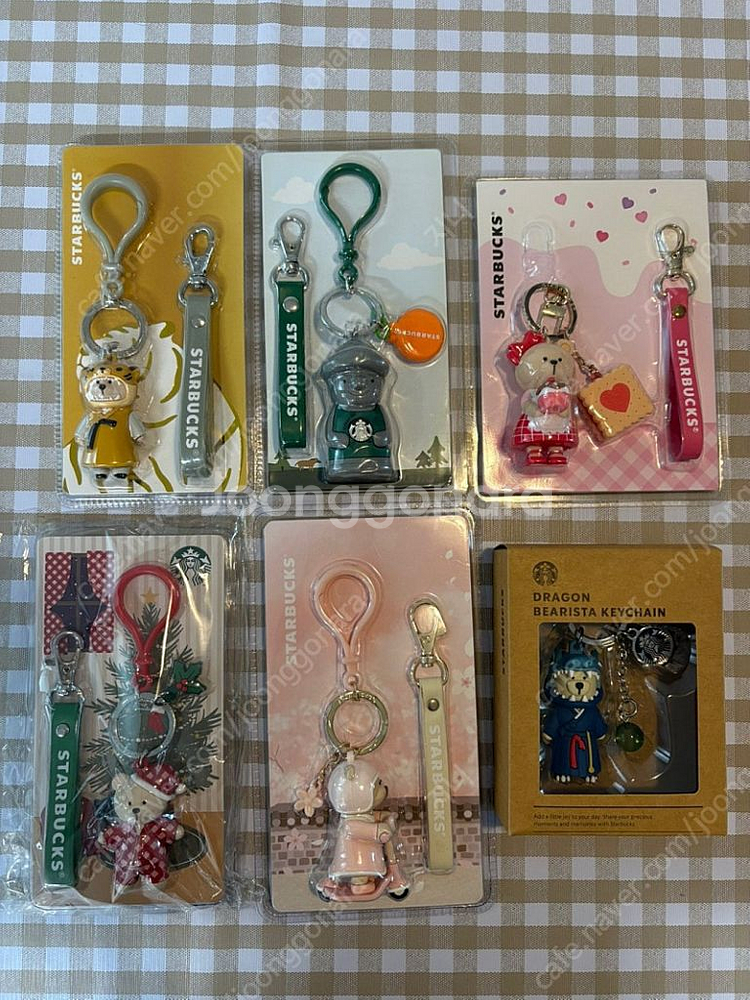 스타벅스 체리블라썸 제주하르방 청룡 범 스위트홈 베어리스타 키체인 키링--0
