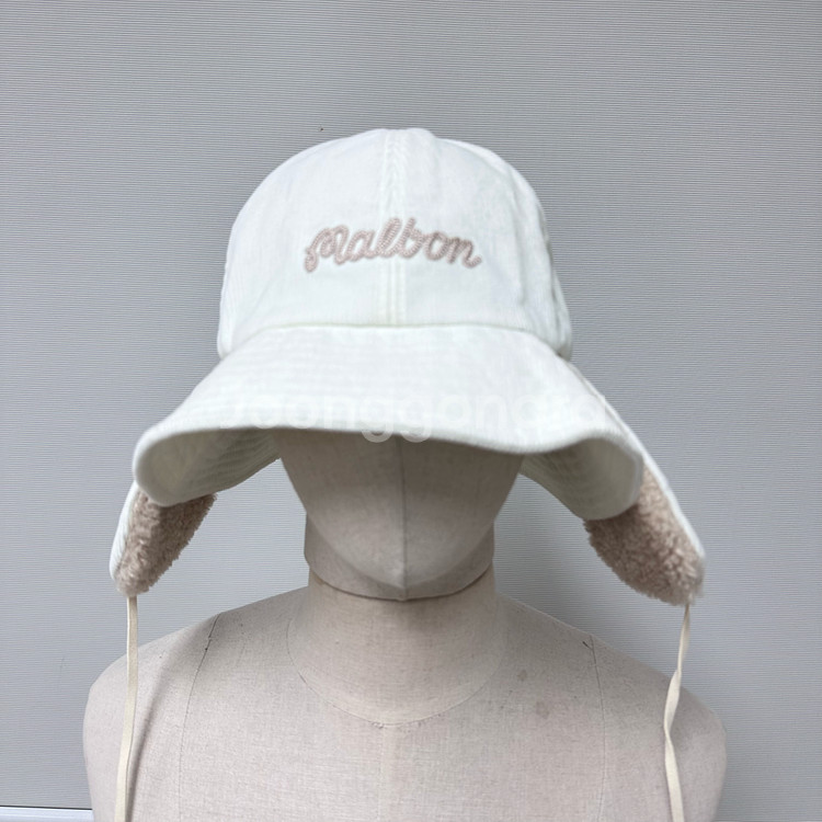 MALBON 말본골프 코듀로이 보아 귀달이 버킷햇 모자 56cm--2