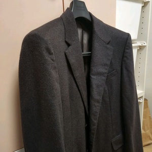 타임 캐시미어100% 싱글 코트 그레이 100