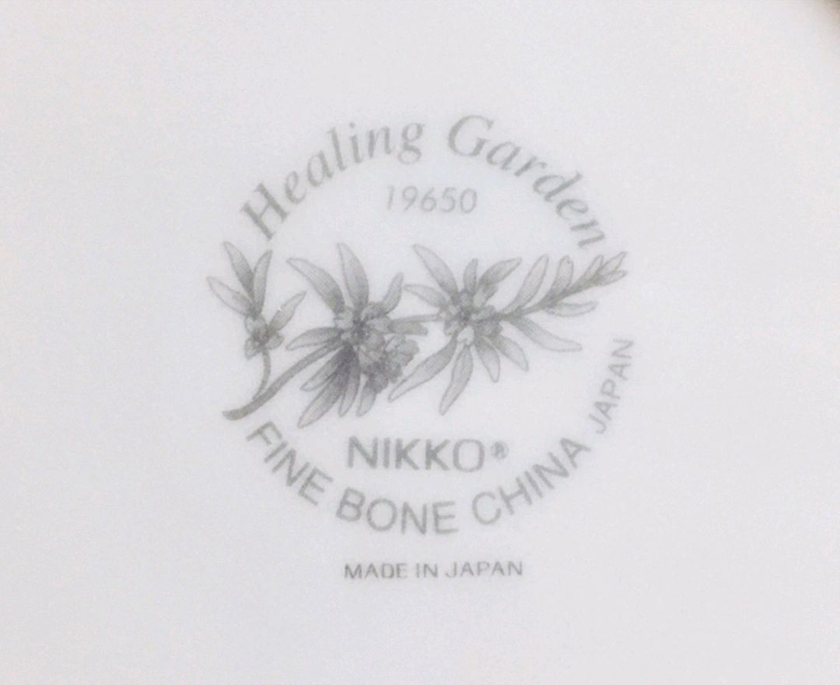 [일괄택포]일본 빈티지 니코(NIKKO) 힐링 가든(Healing Garden) 찻잔 2조와 티팟 세트--9