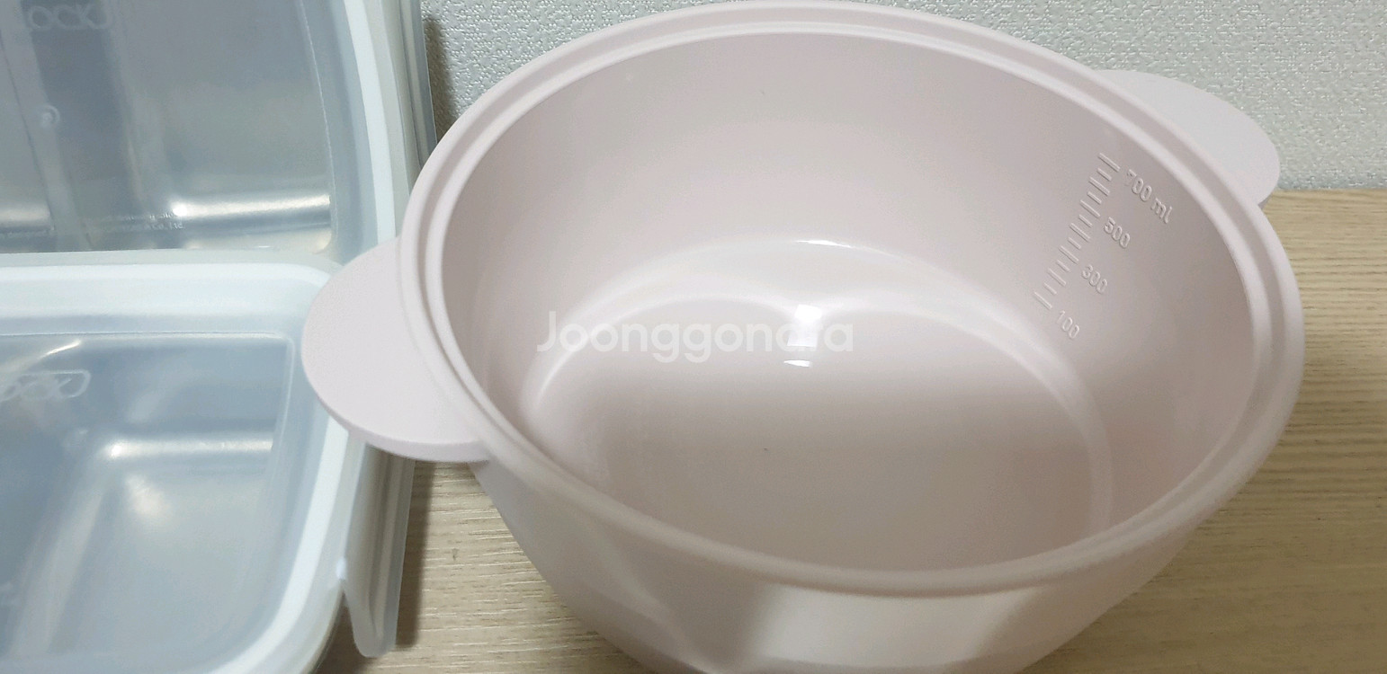 실리만 실리콘 찜기 스텐락 나눔용기 2개 조리도구받침대 어린이 숟가락2--2