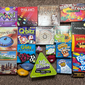 [보드게임 처분 2] 초등 교보재 (멘사 게임) 픽셀 페르마 큐비츠 워드볼 코드네임 등