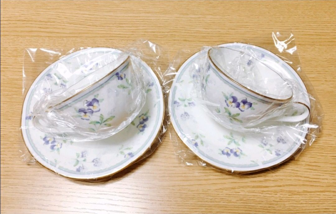[1조 가격]단종 빈티지 노리다케 바이올렛 송 찻잔 겸 커피잔--6