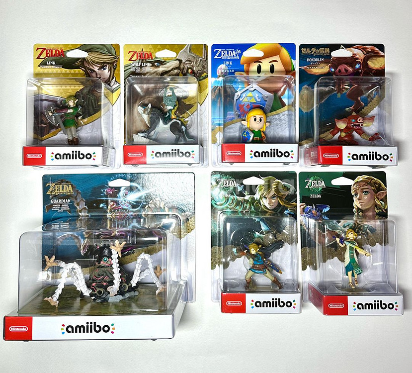 젤다의전설 아미보 닌텐도 스위치 젤다 피규어 야숨 왕눈--0