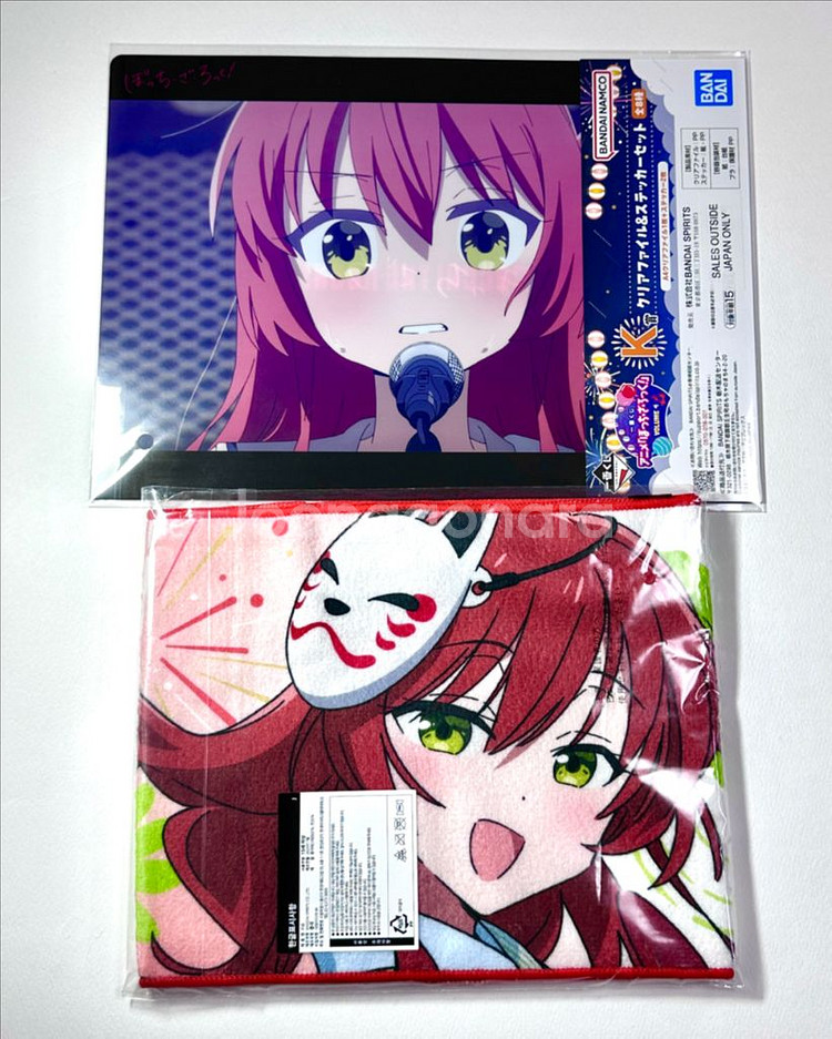 봇치 더 락 키타 이쿠요 피규어 1/7스케일 이치방쿠지 타올 클리어홀더 스티커 포카--4