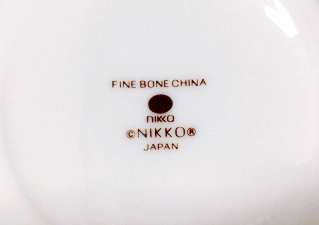 [1조 가격]일본 빈티지 니코 웨이브 플라워 패턴 찻잔 겸 커피잔--9