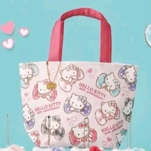 헬로키티 50주년 쿠지 제일복권 12번상 미니 토트백