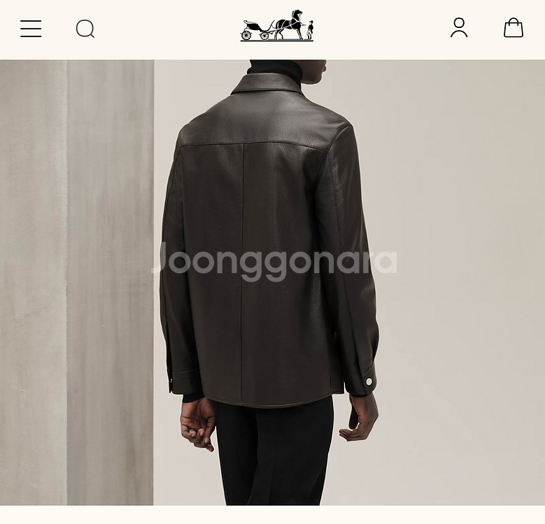 에르메스 가죽자켓--8