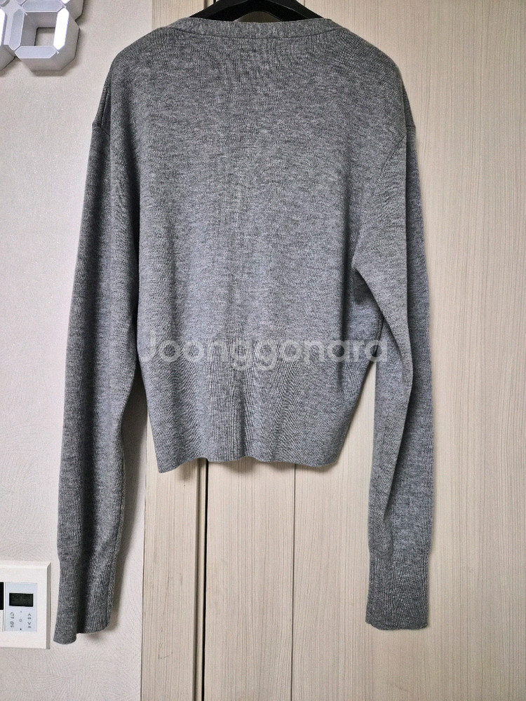 오르 울 가디건 M사이즈 그레이--7