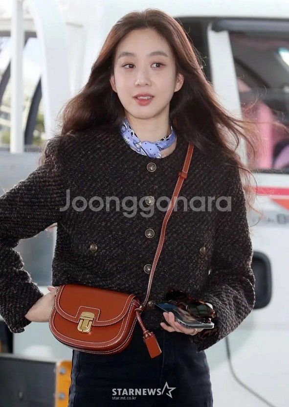 조이그라이슨 정려원 트위드 자켓 M--1