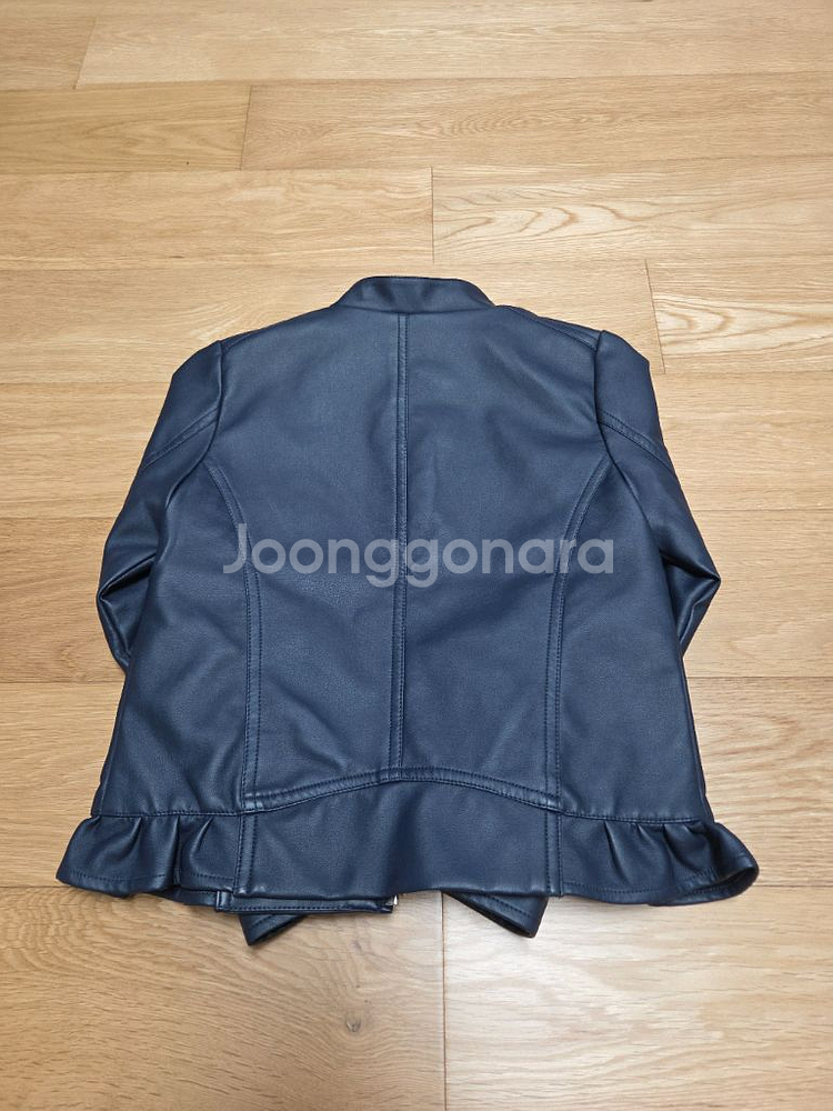 레노마 키즈 레더 자켓 네이비130 상태최상 팝니다.--1