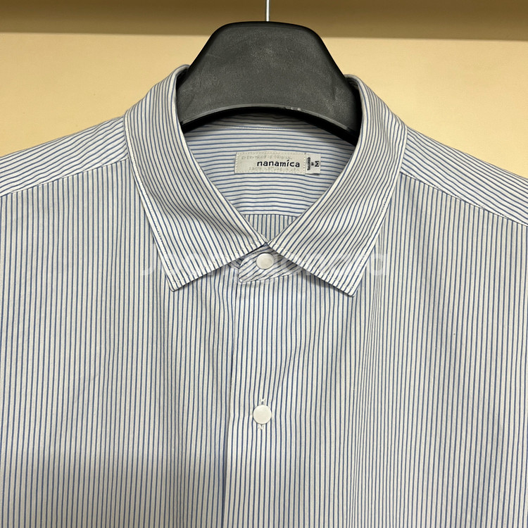 [M] 나나미카 윈드셔츠 블루 스트라이프 nanamica--1