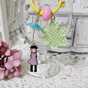 우산쓴 빨간머리앤 키링 키고리 열쇠고리