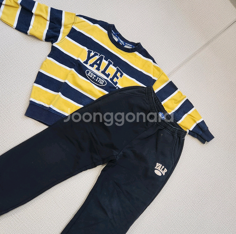 130 140 YALE 예일 상하복 셋업--0