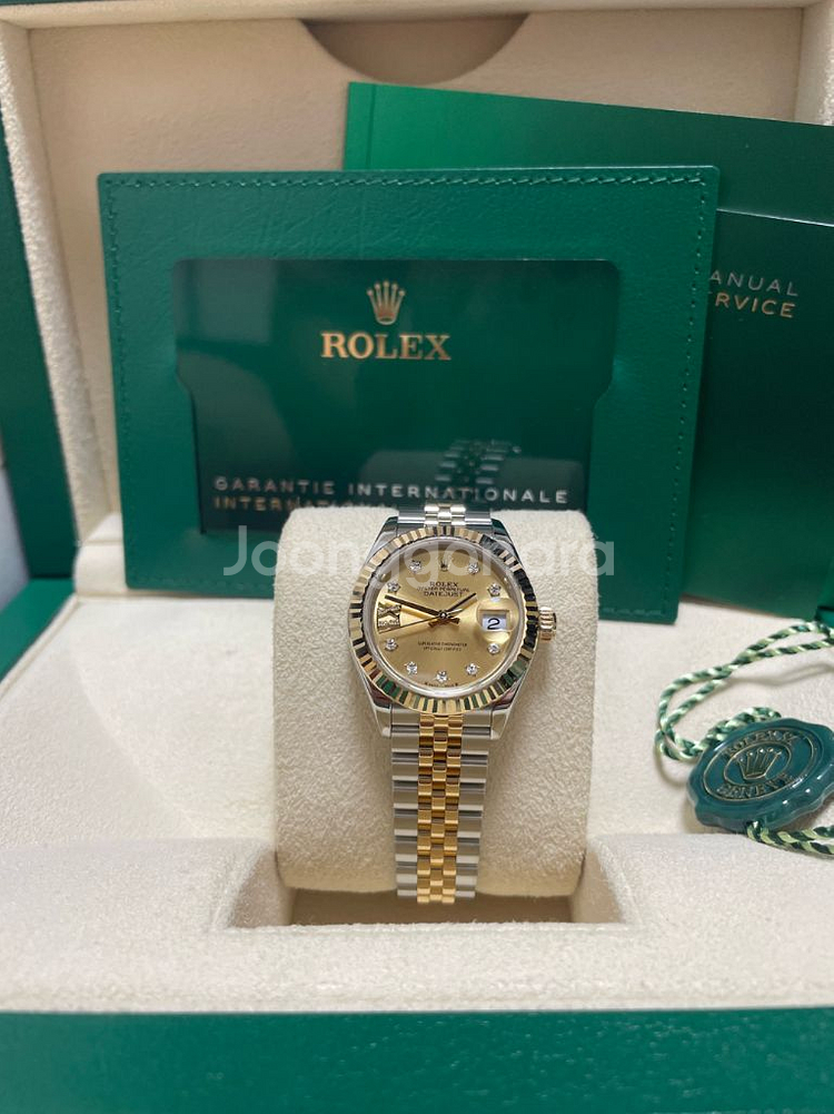 로렉스 신형 데이저스트 샴페인 별다이아 콤비 28mm--0